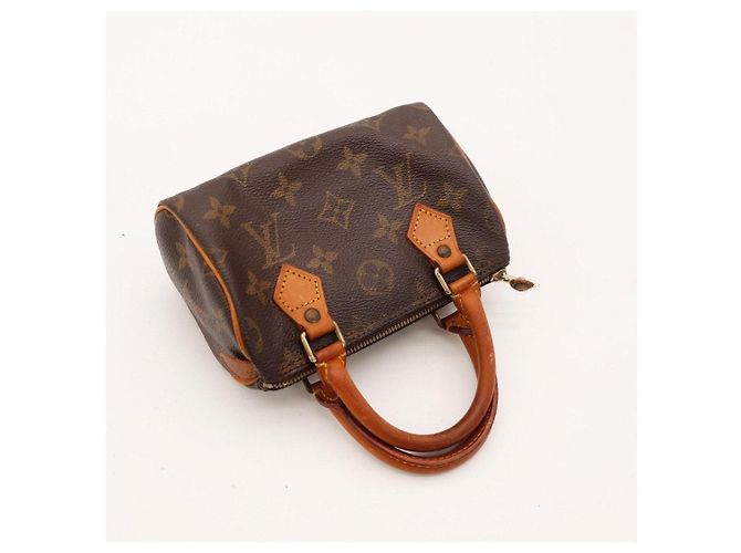 Sac à main Louis Vuitton Speedy Nano Monogram Canvas Marron Monogramme - vue 12