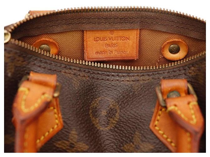 Sac à main Louis Vuitton Speedy Nano Monogram Canvas Marron Monogramme - vue 8