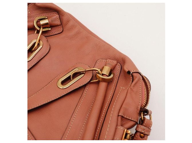 Borsa Satchel Chloé Paddington Marrone - vista 8