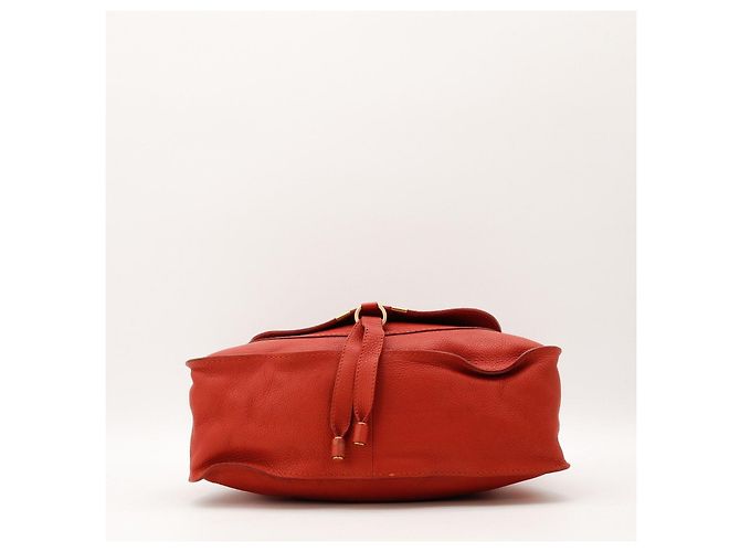 Chloé Borsa Satchel Chloe Marcie Medium Rosso - vista 5