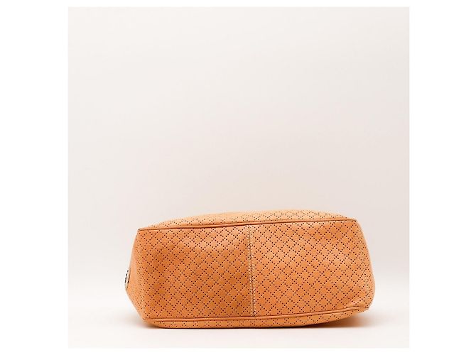 Céline Celine Beige Leather Perforated Handbag - view 5