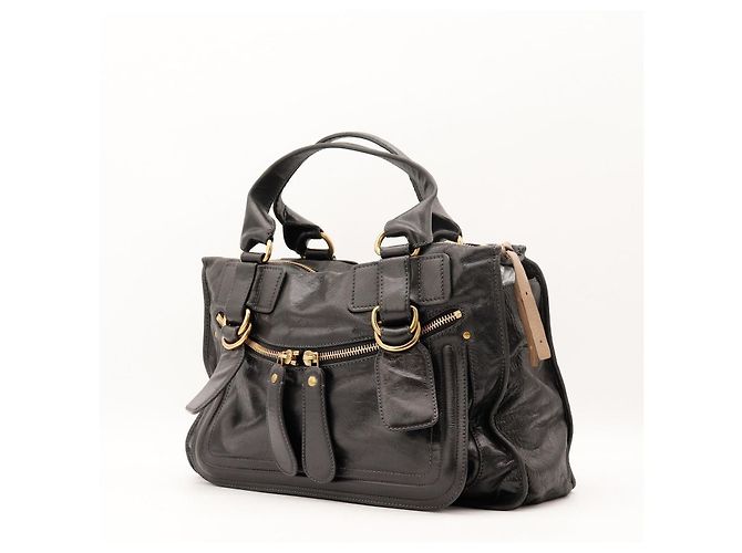 Chloé Sac Satchel Paddington en cuir noir - vue 2