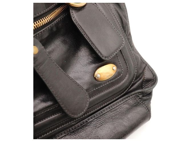 Chloé Sac Satchel Paddington en cuir noir - vue 6