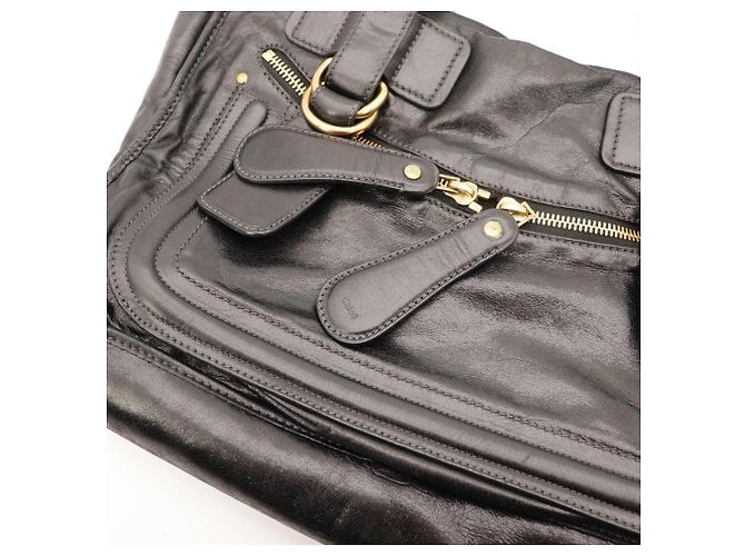 Chloé Sac Satchel Paddington en cuir noir - vue 7
