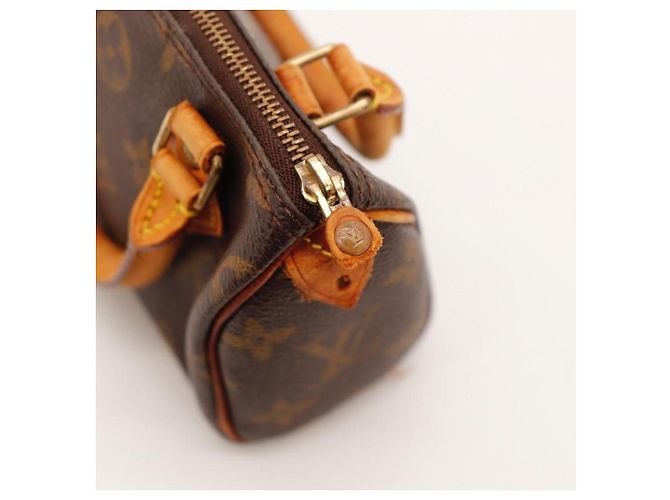 Bolso Louis Vuitton Speedy Nano Monogram Canvas Castaño Monograma - vista 10