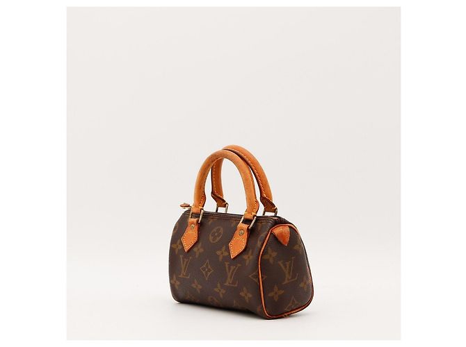 Bolso Louis Vuitton Speedy Nano Monogram Canvas Castaño Monograma - vista 2