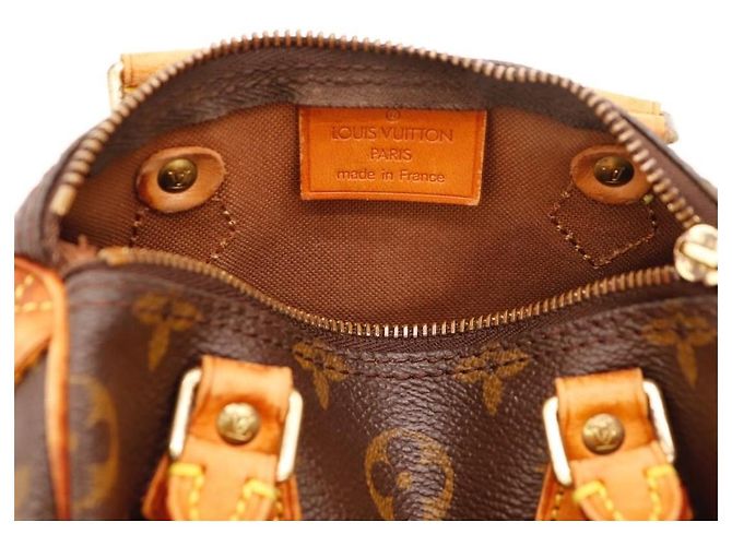 Bolso Louis Vuitton Speedy Nano Monogram Canvas Castaño Monograma - vista 8