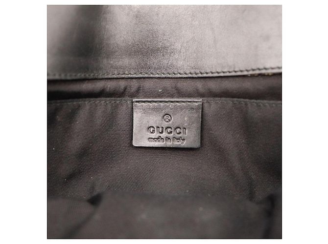 Borsa a tracolla Gucci in tela monogram e seta a righe Nero Rosa - vista 10