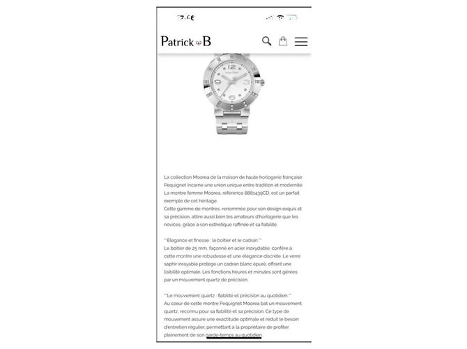 Pequignet Odéon Uhr 8881439CD - Ansicht 8