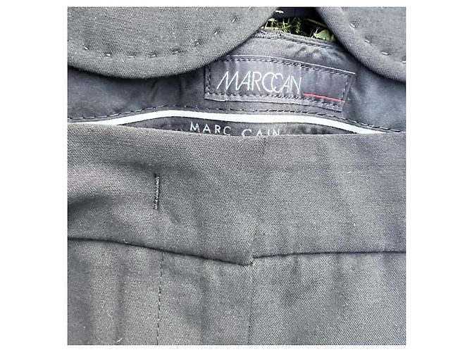 Completo Marc Cain in misto lana nero - vista 6