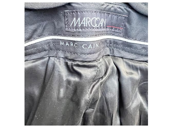 Completo Marc Cain in misto lana nero - vista 7