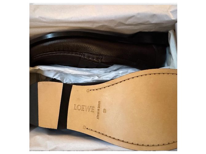Mocassini Loewe Campo Blaze in pelle marrone - vista 16