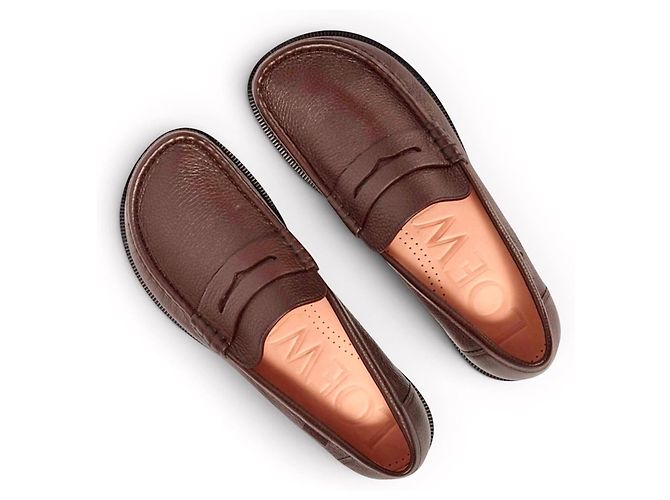 Mocassini Loewe Campo Blaze in pelle marrone - vista 5