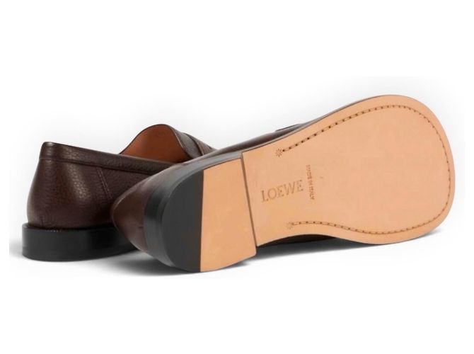 Mocassini Loewe Campo Blaze in pelle marrone - vista 7