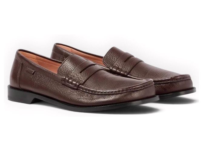 Mocassini Loewe in pelle di vitello marrone - vista 11