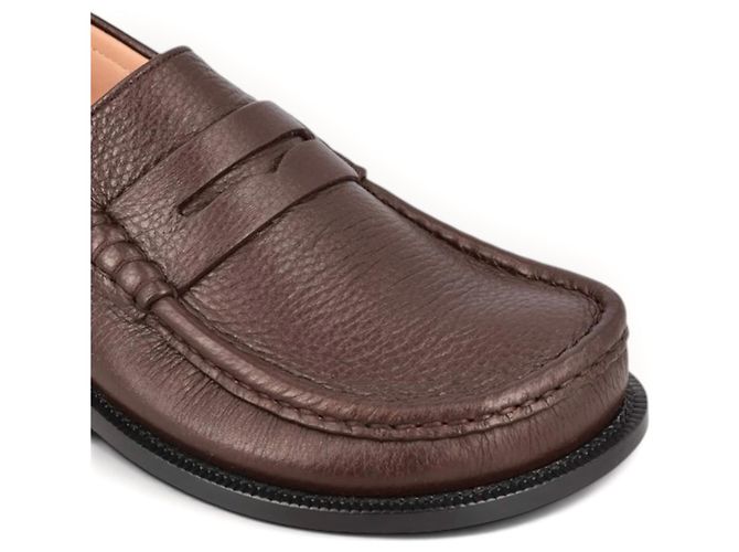 Mocassini Loewe in pelle di vitello marrone - vista 12