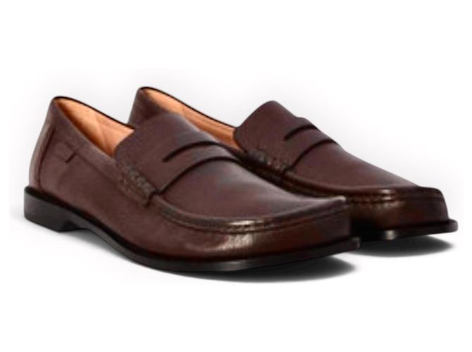 Mocassini Loewe in pelle di vitello marrone - vista 17