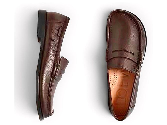 Mocassini Loewe in pelle di vitello marrone - vista 18