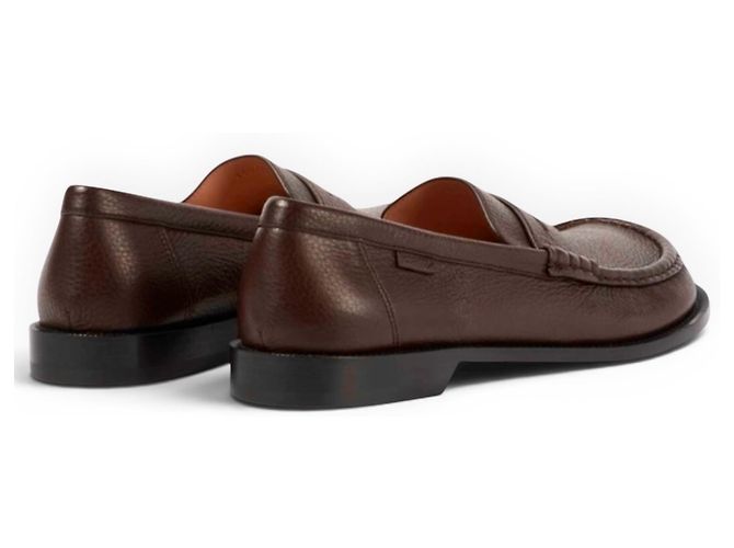 Mocassini Loewe in pelle di vitello marrone - vista 7