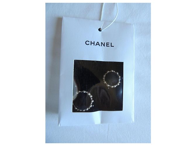Chanel Tweedjacke Schwarz CC-Logo Perlen Größe 44 - Ansicht 15