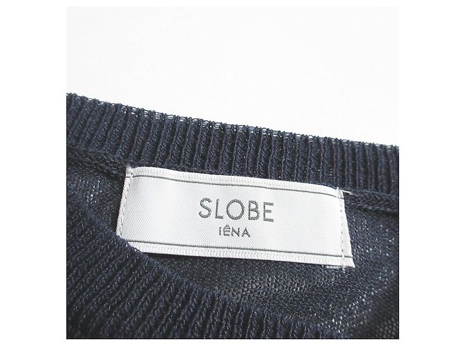 Autre Marque Top de punto transparente con estampado de logo SLOBE IENA - vista 4
