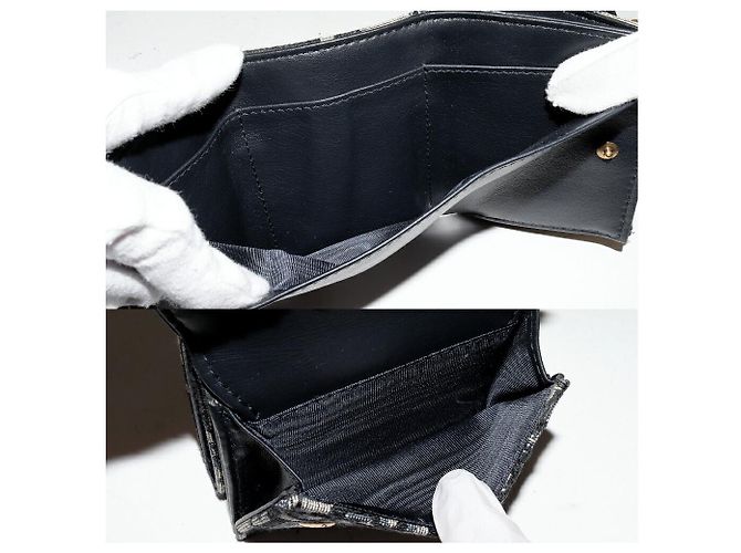 Dior Saddle Oblique Canvas Calfskin Trifold Wallet Blue - view 4