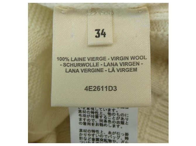Top de malha de lã Hermès bege - vista 3