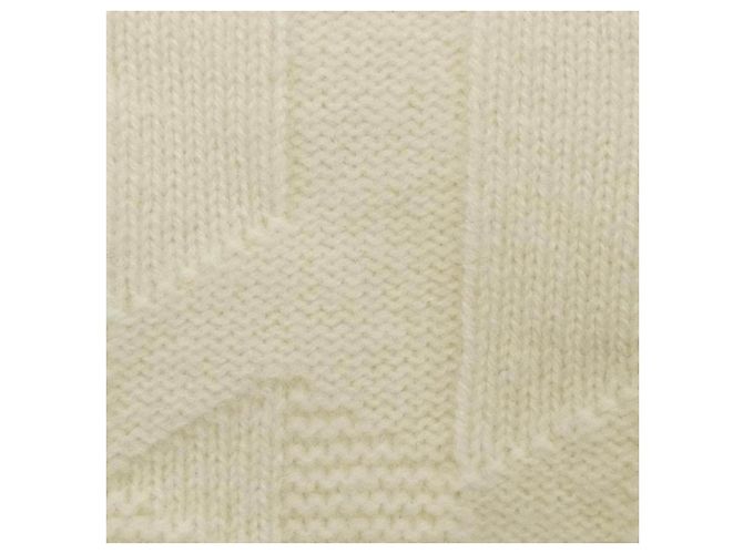 Top de malha de lã Hermès bege - vista 7