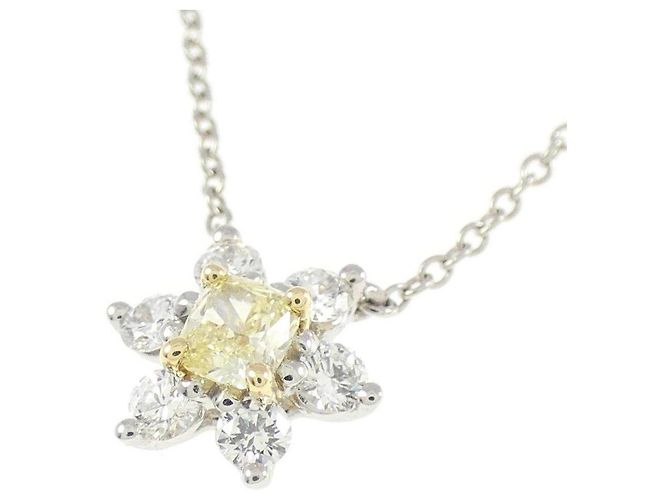 Tiffany & Co Collana Tiffany Butter Cup in platino, oro giallo e diamanti Argento - vista 3