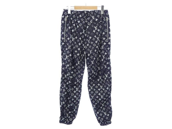 Pantalon de jogging Louis Vuitton Monogram effet stencil Noir - vue 2