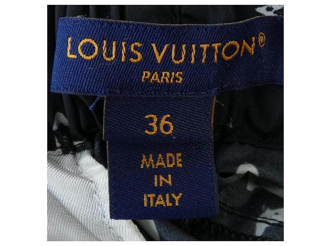Pantalon de jogging Louis Vuitton Monogram effet stencil Noir - vue 4