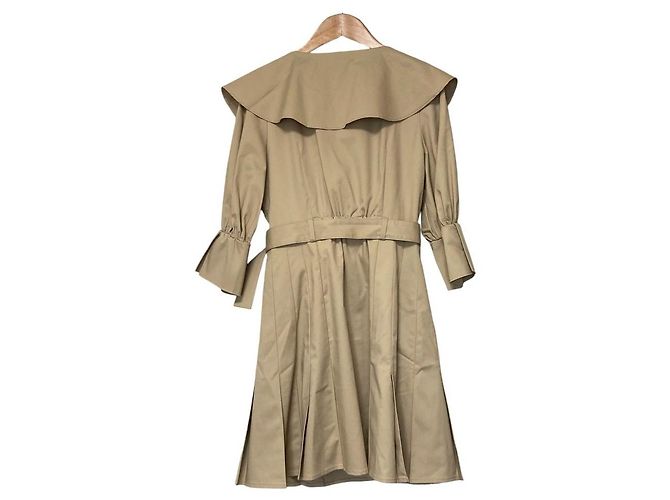 Autre Marque Snidel Trench-Kleid mit Rüschen Beige - Ansicht 2