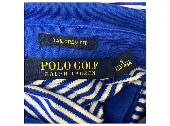 Polo Golf Ralph Lauren de manga curta com bolso e riscas Azul - vista 4