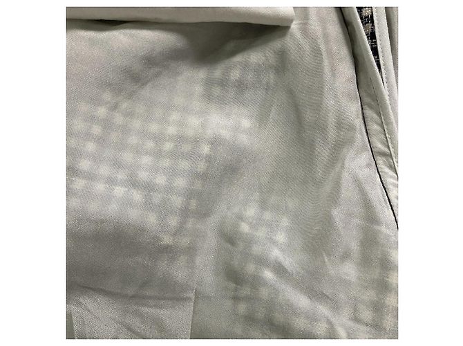 Autre Marque Calças Drawer em lã e seda com padrão gingham Azul - vista 7