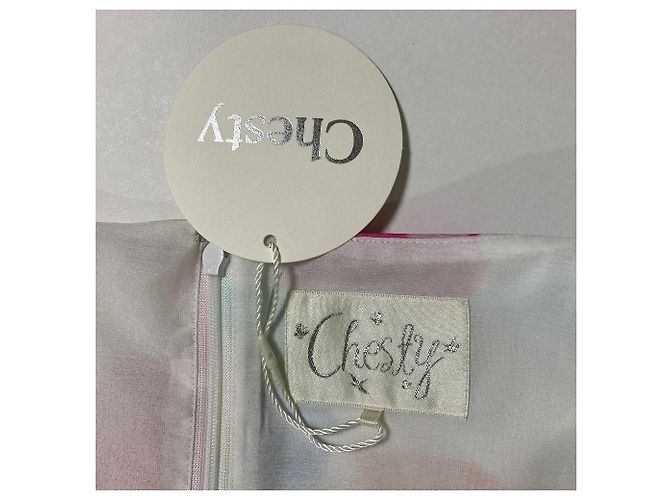 Autre Marque Abito Chesty Watercolor Flower Multicolore - vista 4