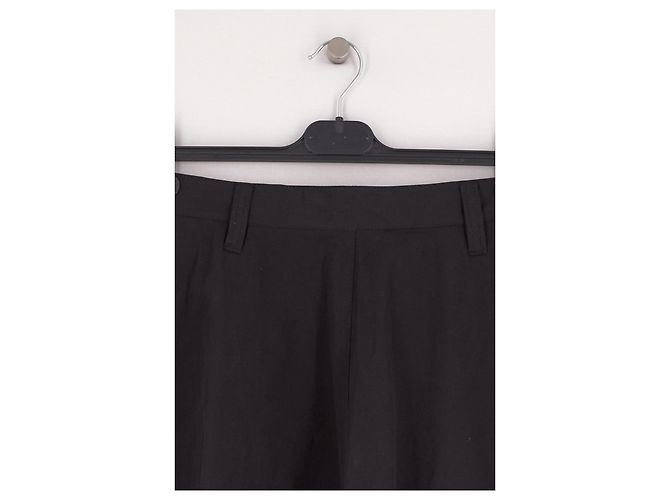 Autre Marque Falda acampanada negra de algodón ARKET Negro - vista 2
