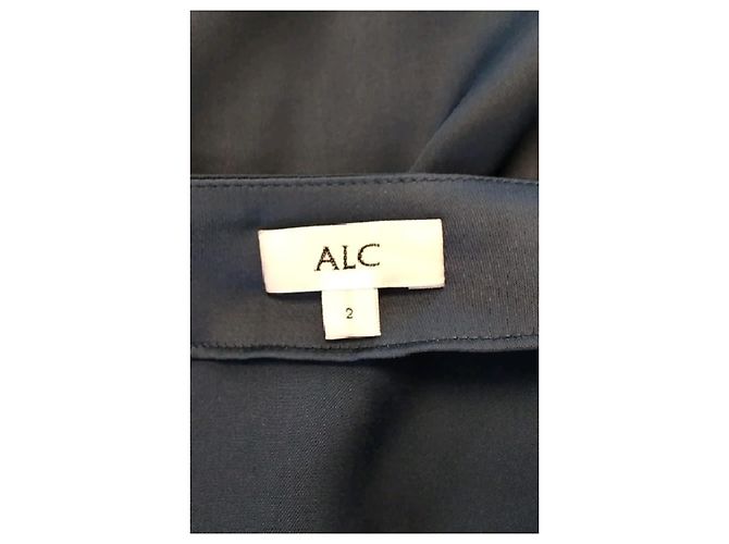 A.L.C Midirock in Petrolblau mit Spitzenbesatz - Ansicht 5