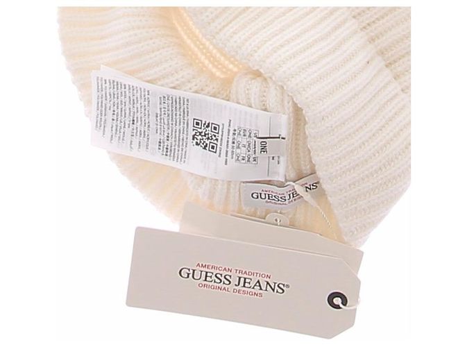 Guess Bonnet en maille crème Beige - vue 3