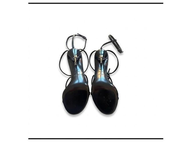 Autre Marque Saint Laurent Cassandra Absatzsandalen Schwarz - Ansicht 3