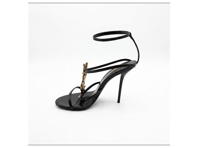 Autre Marque Saint Laurent Cassandra Absatzsandalen Schwarz - Ansicht 4