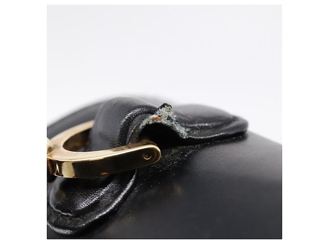 GUCCI Bamboo Hand Bag Leather Black Gold 000 1364 0633 - vista 15