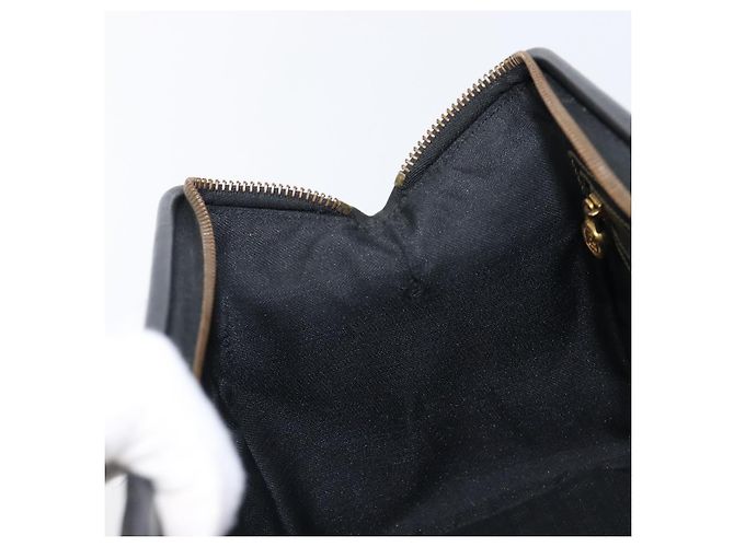 FENDI Pecan Canvas Hand Bag PVC Black Brown - vista 23