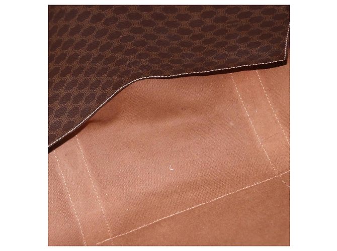 Céline CELINE Macadam Canvas Tote Bag PVC Leather Brown Gold - vista 23