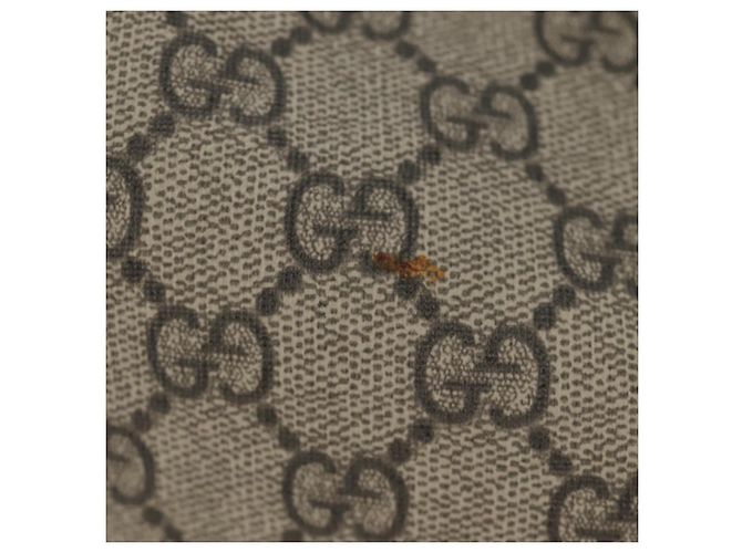 GUCCI GG Supreme Web Sherry Line Backpack PVC Beige Gold 473868 - vista 3