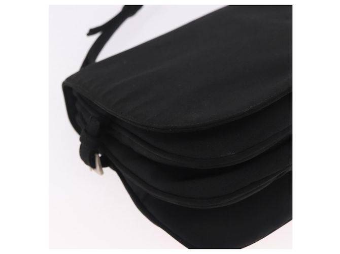 PRADA Shoulder Bag Nylon Black Silver - vista 10