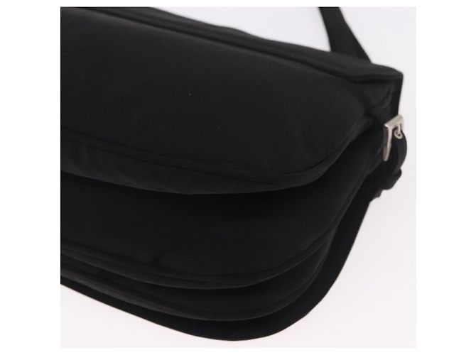 PRADA Shoulder Bag Nylon Black Silver - vista 13