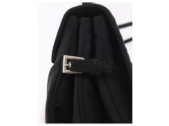 PRADA Shoulder Bag Nylon Black Silver - vista 14