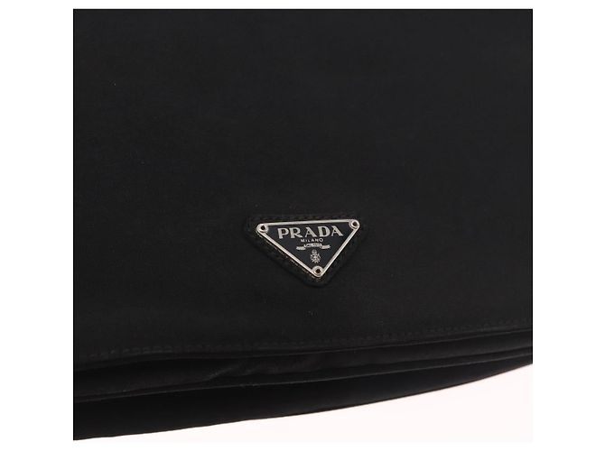 PRADA Shoulder Bag Nylon Black Silver - vista 15