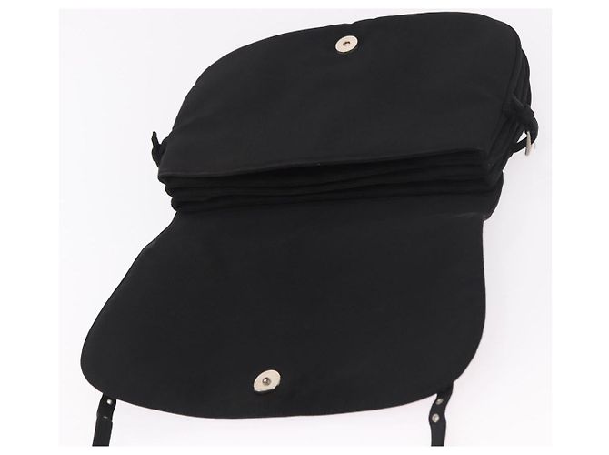 PRADA Shoulder Bag Nylon Black Silver - vista 16