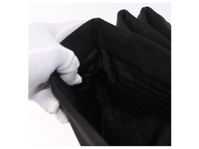 PRADA Shoulder Bag Nylon Black Silver - vista 26